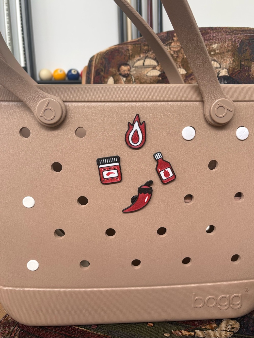That’s Hot 🔥 Bogg Bag Charms 4pc Hot Sauce Chili Pepper 3D Printed
